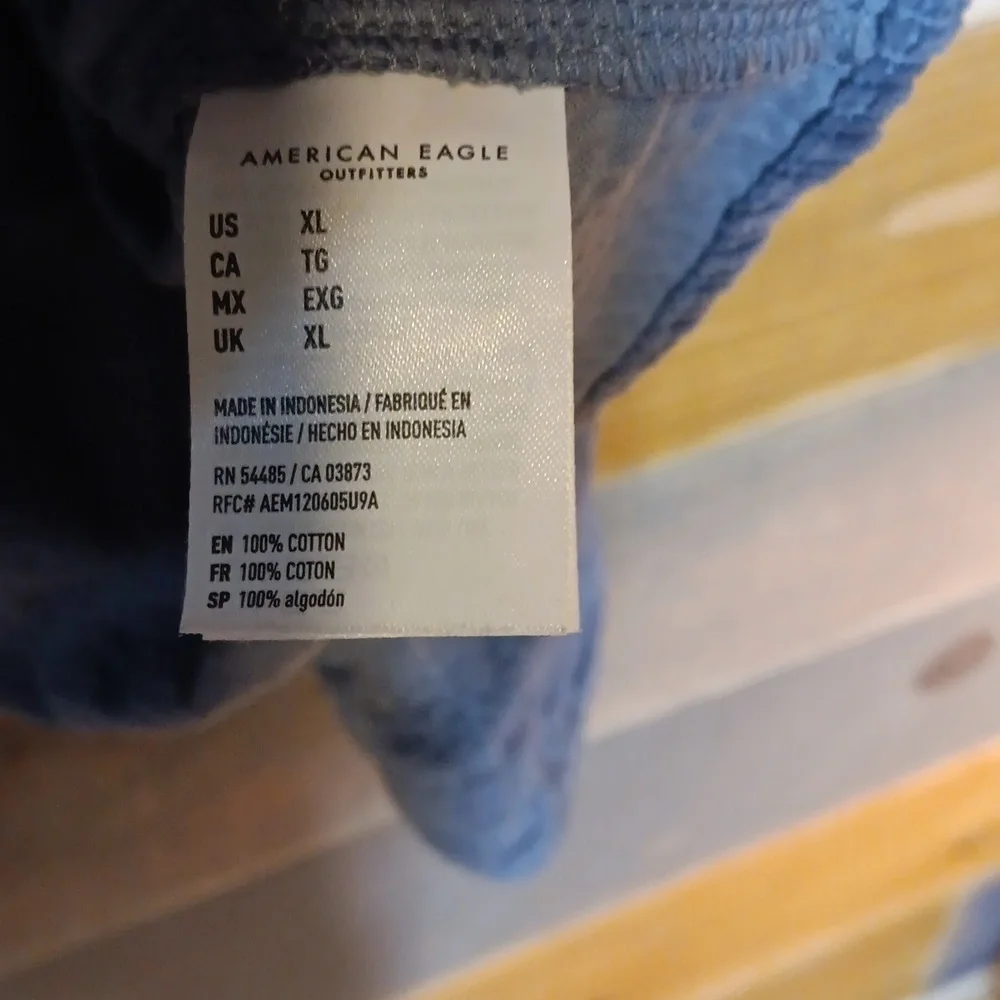 American Eagle Outfitters Velvet Corduroy Shacket XL blue - Picture 5 of 7